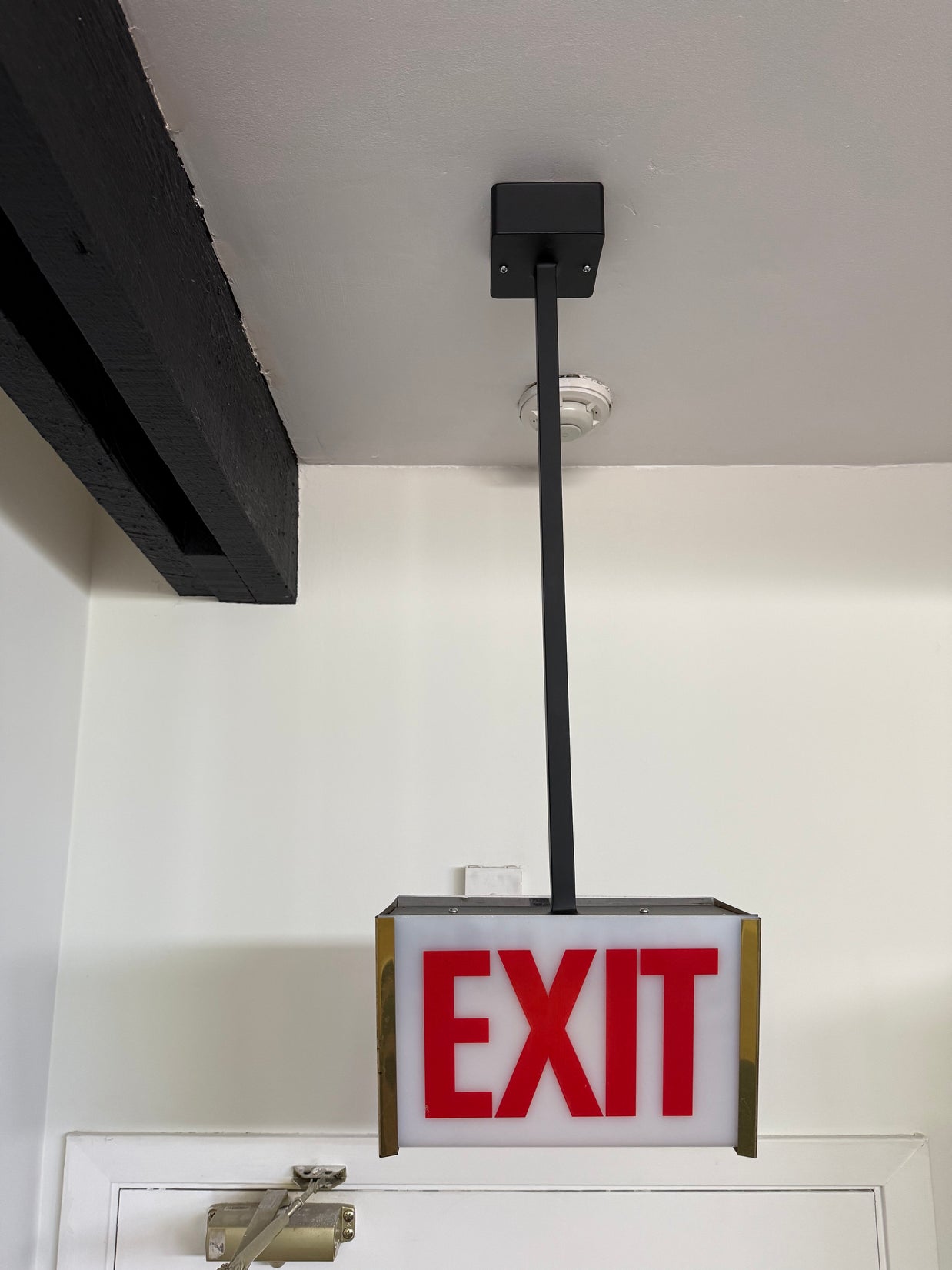 Exit pendant light