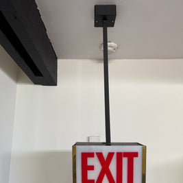 Exit pendant light