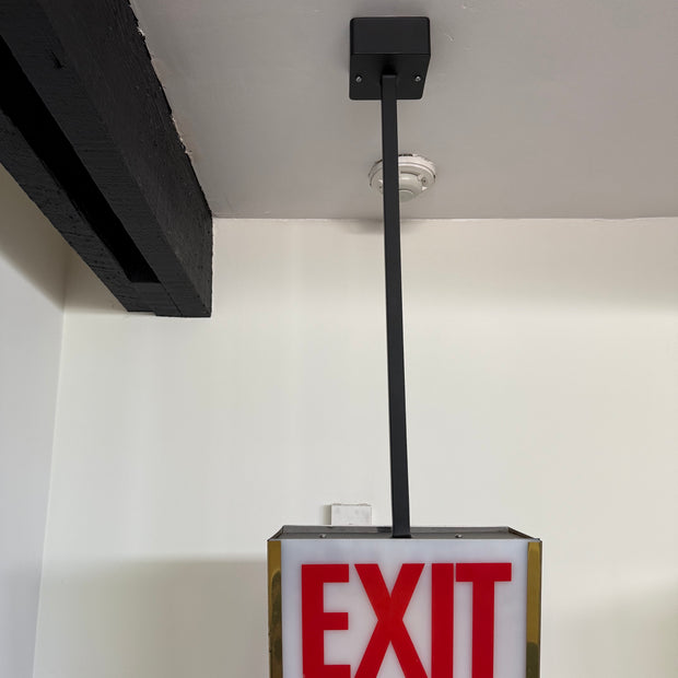 Exit pendant light