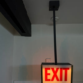 Exit pendant light