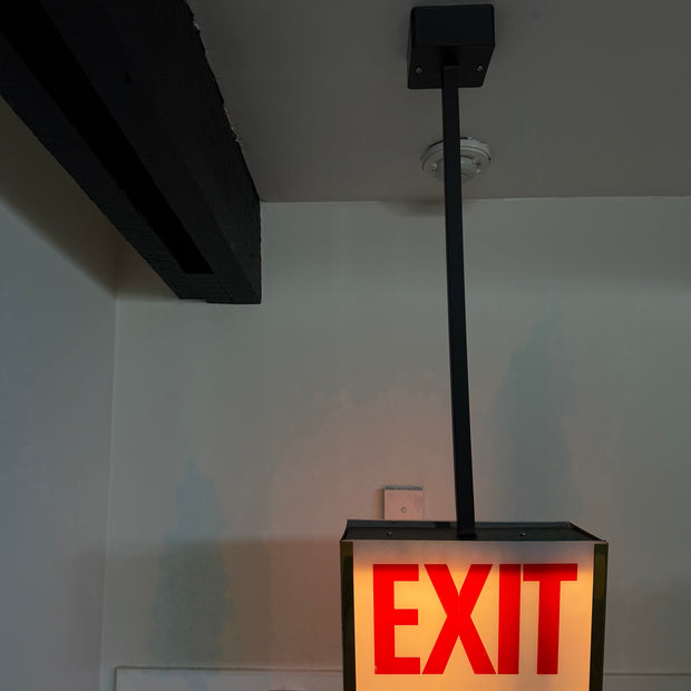 Exit pendant light